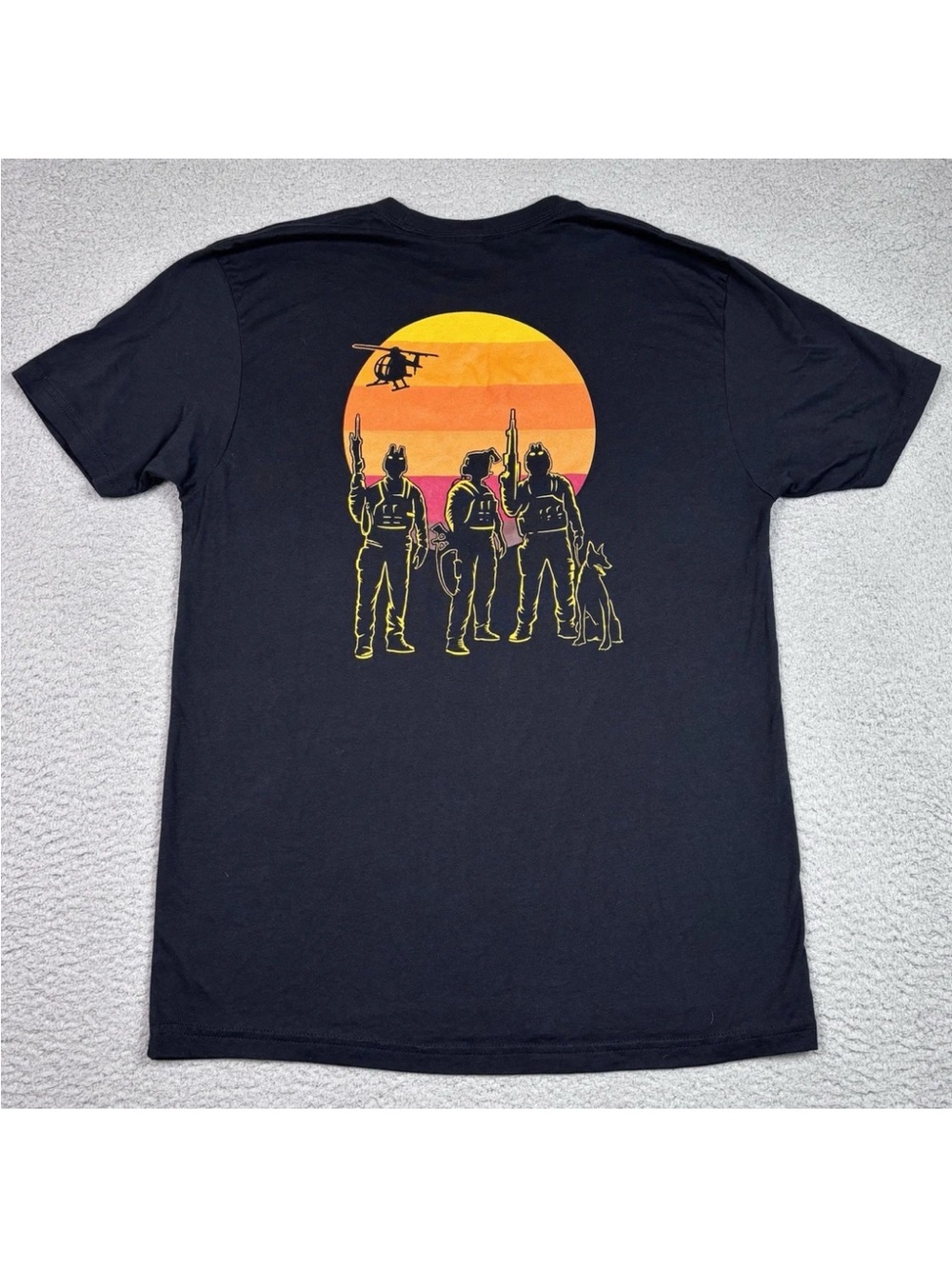 Savage Tacticians T Shirt Men's Size L Black Short Sleeve Crewneck SAVTAC Large